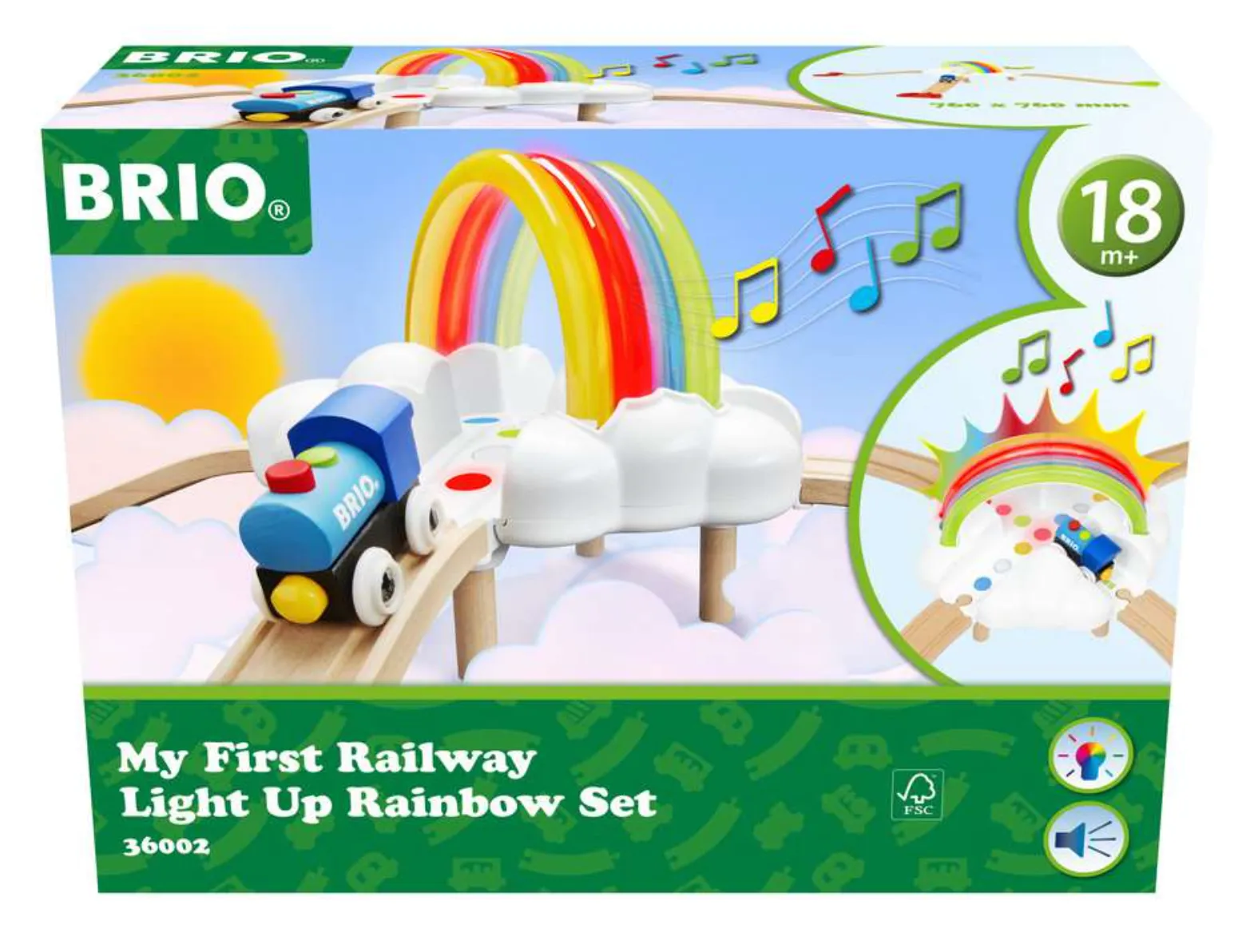 My First Railway Light Up Rainbow Set