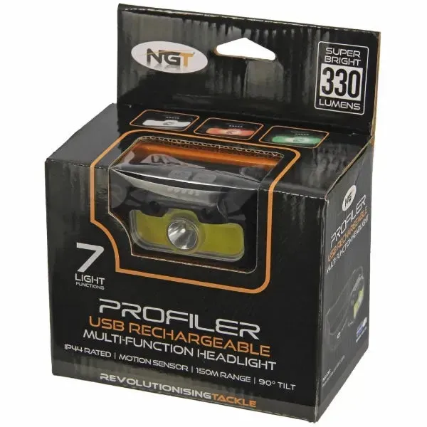 NGT Profiler USB Rechargeable Headlight