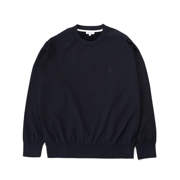 Norse Projects Marten Raglan Light Sweat - Dark Navy