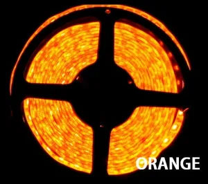 NovaBright 5054SMD Super Bright Orange Flexible Waterproof LED Light  Strip 16 Ft Reel Kit