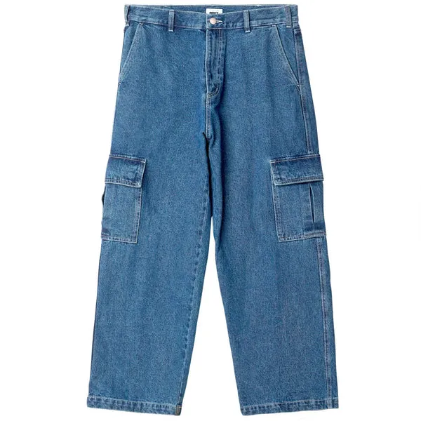 Obey Big Wig Cargo Denim Pant - Light Indigo