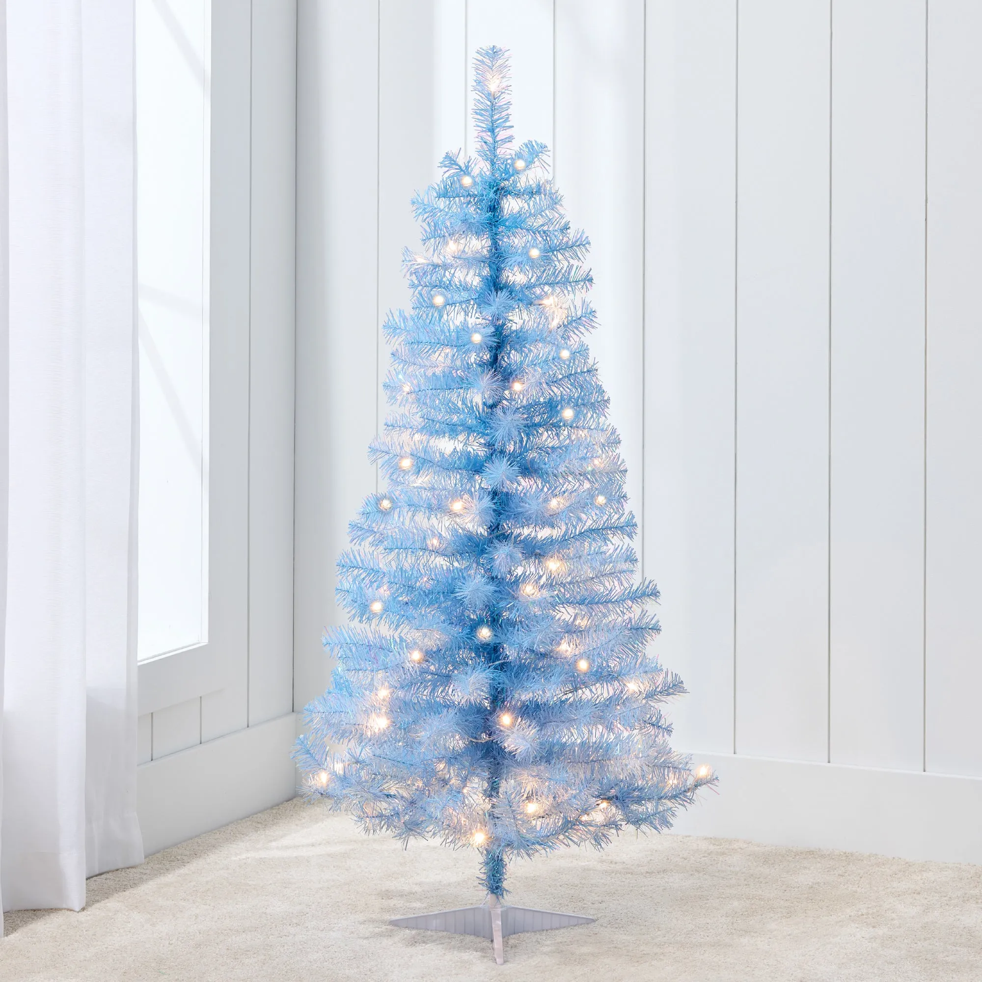 Prelit Colorful Mini Spruce Christmas Tree w/ LED Lights - 4ft