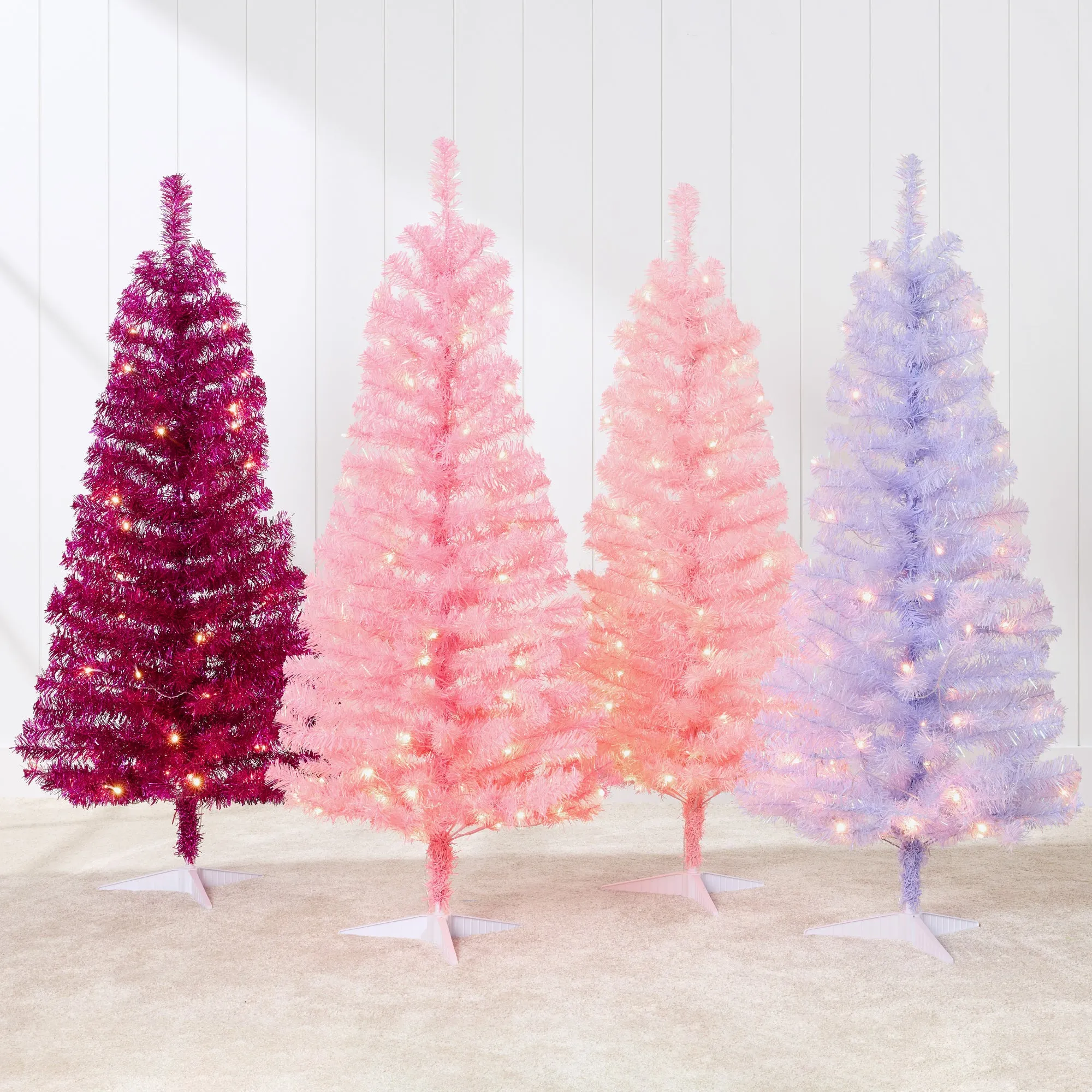 Prelit Colorful Mini Spruce Christmas Tree w/ LED Lights - 4ft