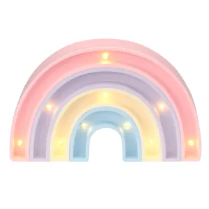 Rainbow Hearts Table Top Night Light Lamp