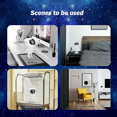 SEAHELTON Star Projector Night Lights,Kids Room Decor Aesthetic,Tiktok Astronaut Nebula Galaxy Projector Night Light,Remote Control Timing and 360°Rotation Magnetic Head,Lights for Bedroom