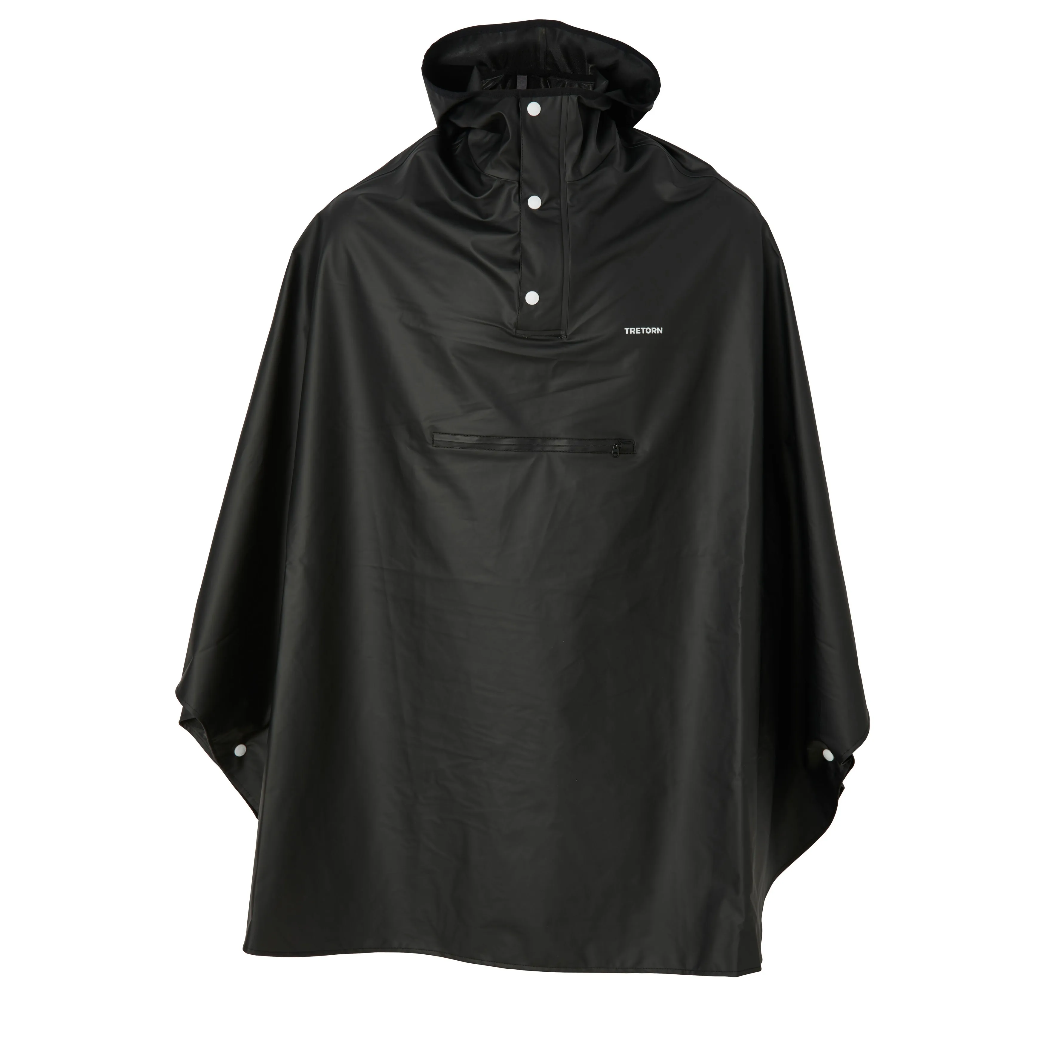 Tretorn PU Light Rainponcho Jet Black | Buy Tretorn PU Light Rainponcho Jet Black here | Outnorth