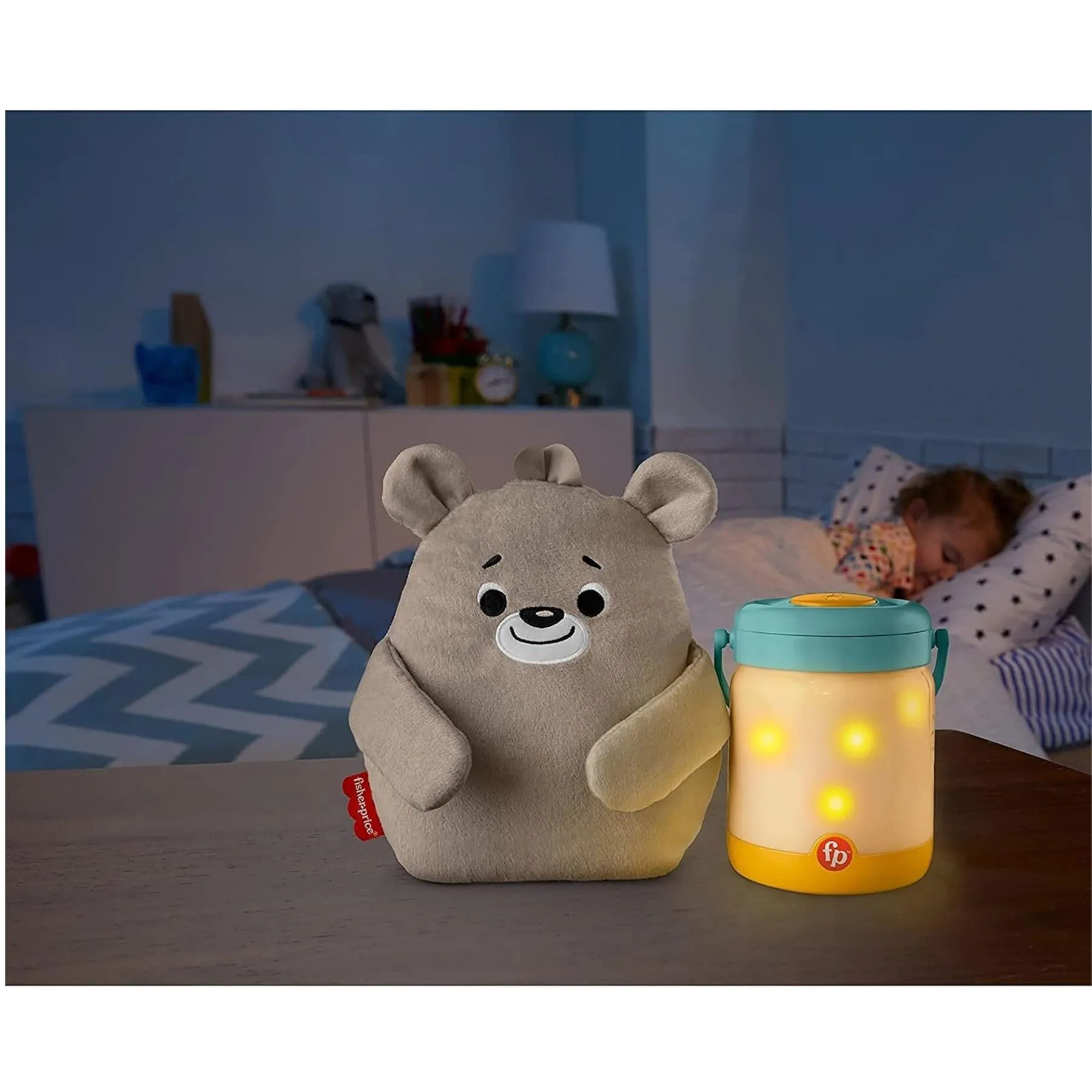 Twinkle Teddy Firefly Soother With Calming Music