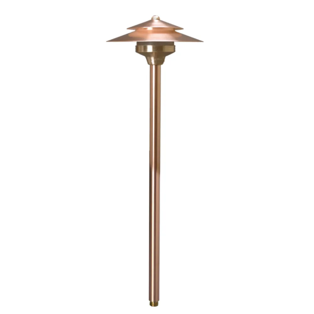 Unique - CM-12-L2 - Cambridge Path Light 12" Riser Copper Housing Natural Copper Finish 2W 3000K LED