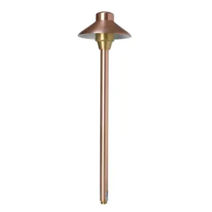 Unique - I6-NL - 6" Illuminator Path Light 18" Riser Copper Housing Natural Copper Finish No Lamp