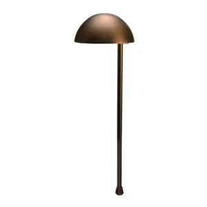 Unique - VENU-NL - Venus Path Light 18" Riser Brass Housing Weathered Brass Finish No Lamp