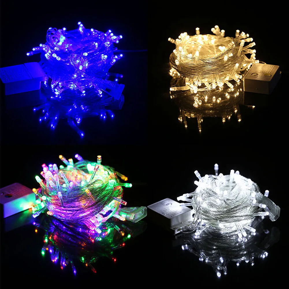 US 2-4 Pc Fairy String Light LED Christmas Tree Wedding Party Decoration Outdoor