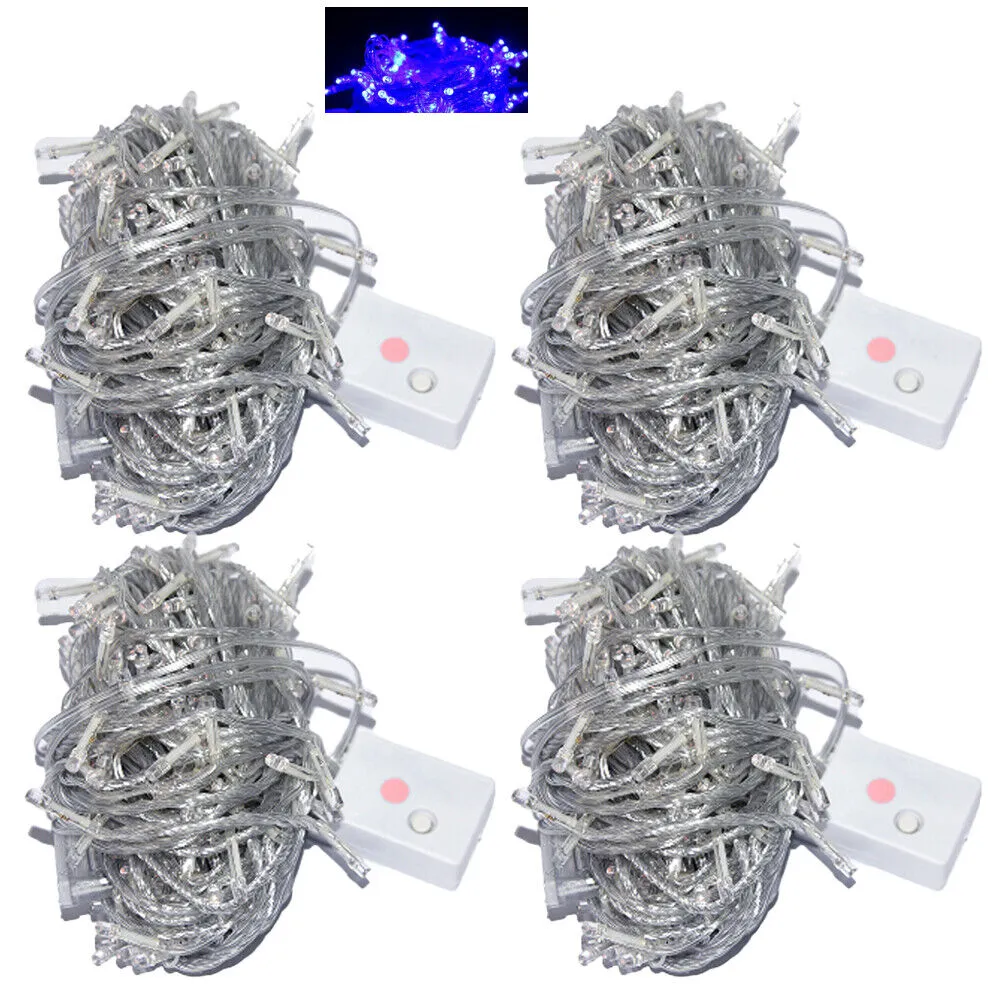 US 2-4 Pc Fairy String Light LED Christmas Tree Wedding Party Decoration Outdoor