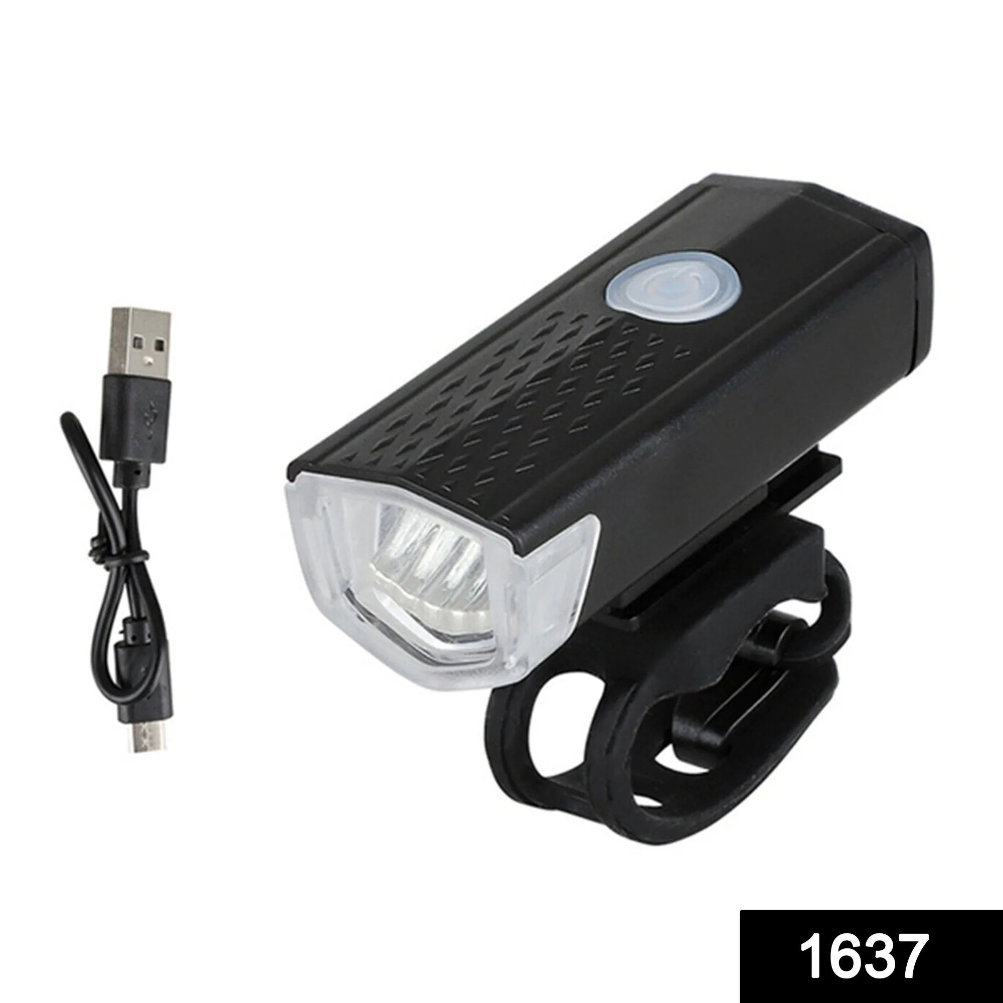 USB Rechargeable Bicycle Light Set 400 Lumen Super Bright Headlight Front Lights