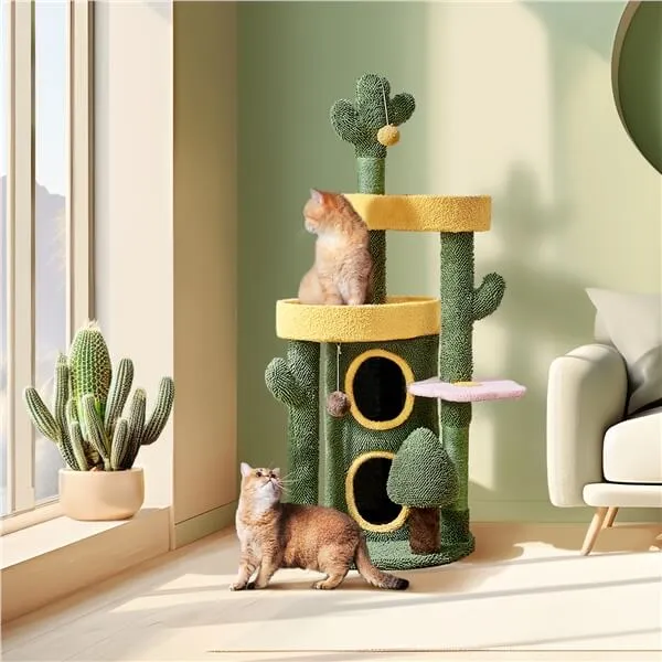 Yaheetech 48.5″ H Oasis-themed Cat Tree