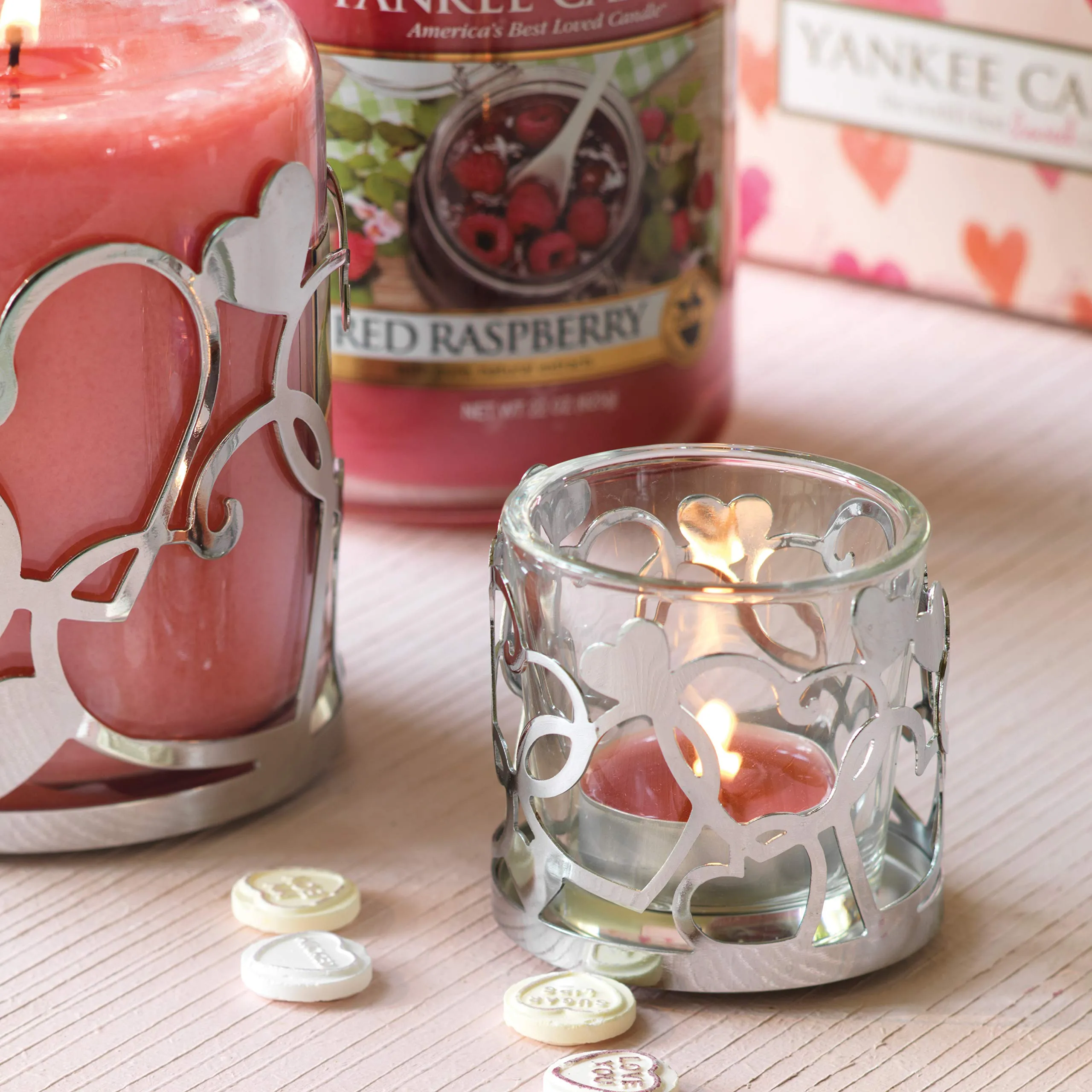 Yankee Candle Red Raspberry Tealight Candles, Tea Light (x12)