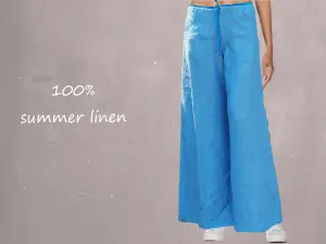 zomerbroek van linnen chambray / summer pants linen chambray